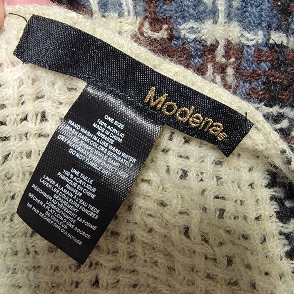 NWT Modena Rectangle‎ Scarf Plaid Fall Winter Cozy Fashion New With Tags - Picture 3 of 5